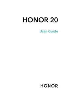 Huawei Honor 20 manual. Smartphone Instructions.